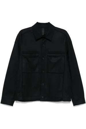 TRANSIT Wool raw-cut overshirt