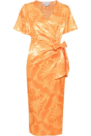 Never Fully Dressed Vienna palm print dress