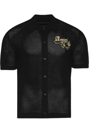 AMIRI Bowling crochet polo shirt