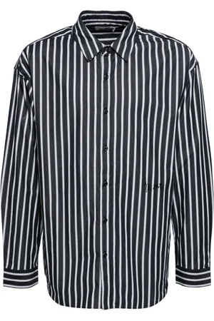 Izzue Horizontal stripe pattern cotton shirt