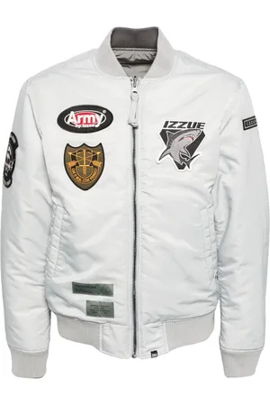 Izzue Logo-appliqué bomber jacket