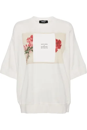UNDERCOVER Graphic print short sleeves blouse