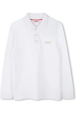 HUGO BOSS Piqué long-sleeved polo shirt