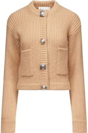 AREA Gemstone button knit cardigan