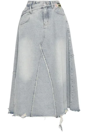 Musium Div. Asymmetric denim skirt