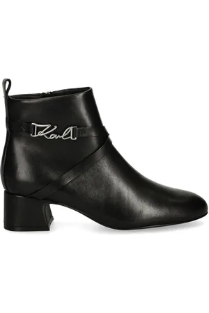 Karl Lagerfeld 50mm logo ankle boots