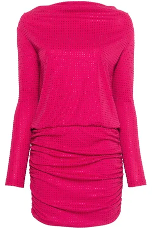 VERSACE Rhinestone-embellished mini dress