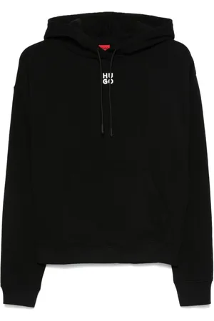 HUGO BOSS Cotton-terry stacked-logo sweatshirt
