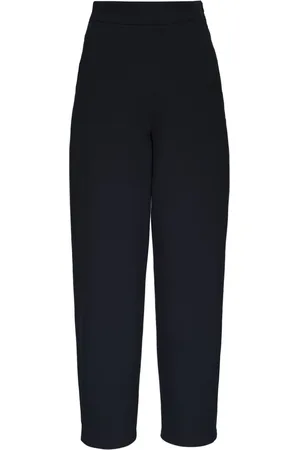 AKRIS High-waisted cotton trousers