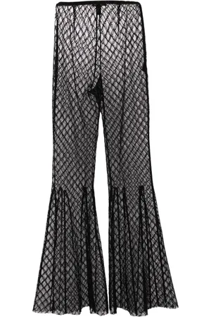 Kiki de Montparnasse Fluted flared trousers