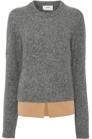 SYSTEM Shirt layered knit top