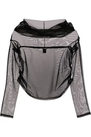 Kiki de Montparnasse Tulle off-shoulder top