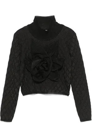 Balmain Floral-appliqué sweater
