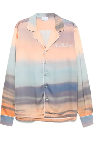 BLUE SKY INN Sunrise-print shirt