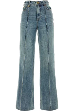 ZIMMERMANN Illustration wide-leg jeans