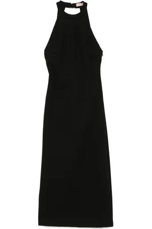 Twin-Set Halterneck midi dress