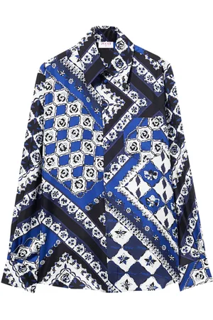 Puccini Festa-print silk-twill shirt