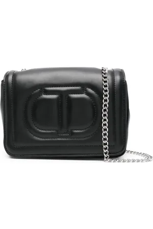 Twin-Set Embossed-logo shoulder bag