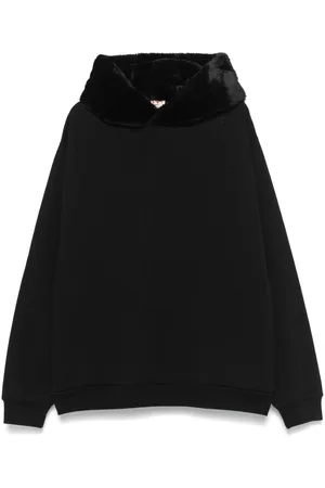 Marni Fur-hood sweatshirt