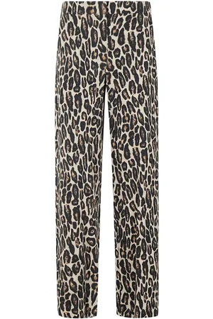 THEORY Leopard-print trousers