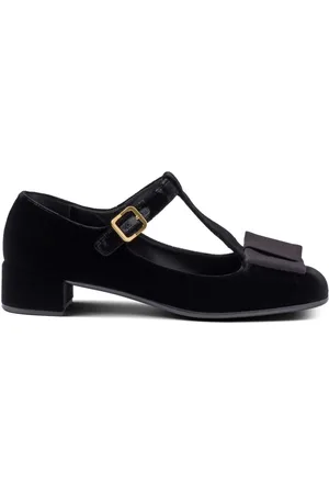 Prada 35mm velvet pumps
