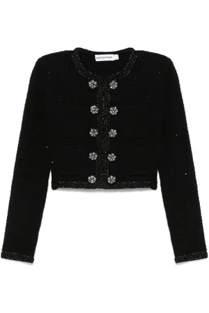 Self-Portrait Textured knit jacket