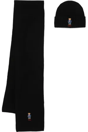 Ralph Lauren Polo Bear-motif scarf set