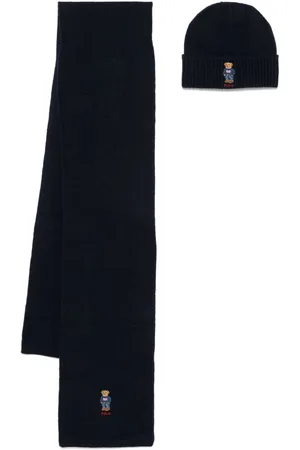 Ralph Lauren Polo Bear-motif scarf set
