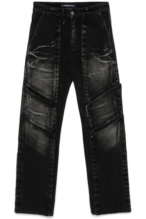 Y / PROJECT Touch-strap multi-panel jeans