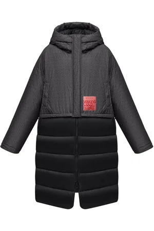 Monochrome Transform geometric-print down coat