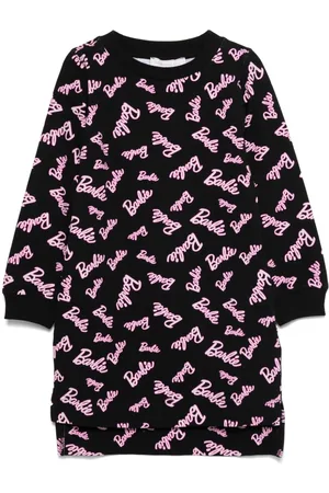MONNALISA X Barbie logo-print dress