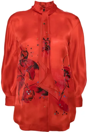 SHIATZY CHEN Libre collection standing collar shirt