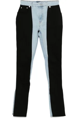 MUGLER Two-tone skinny jeans