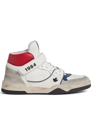 Dsquared2 Spiker distressed high-top sneakers