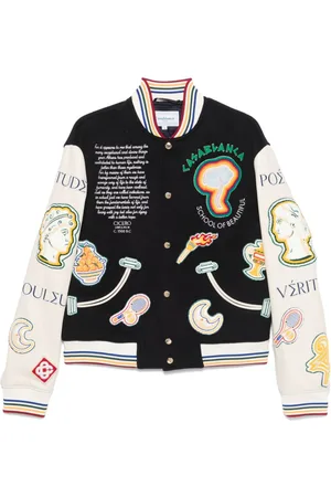 Casablanca Chenille Patchwork bomber jacket
