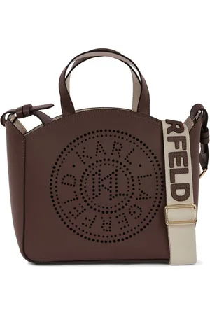 Karl Lagerfeld Small K/Circle perforated tote bag
