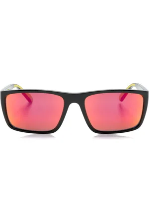 FERRARI Rectangle-frame mirrored sunglasses