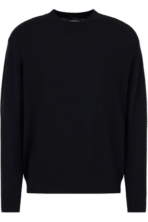 Emporio Armani Chevron-knit sweater