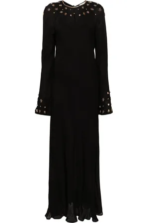 FORTE FORTE Crystal-embellished maxi dress