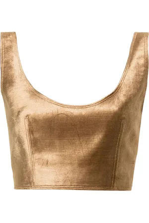 FORTE FORTE Cropped velvet tank top
