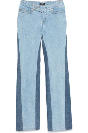 MUGLER Bi-color straight-leg jeans
