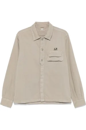 C.P. Company Logo-embroidered shirt