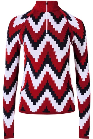 Perfect Moment Chevron zip-up T-shirt