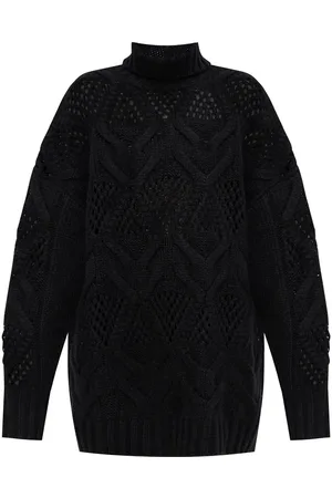 Sportmax Diamond-knit maxi jumper