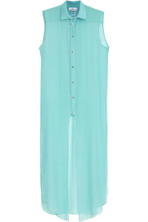 AMIR SLAMA Silk beach dress