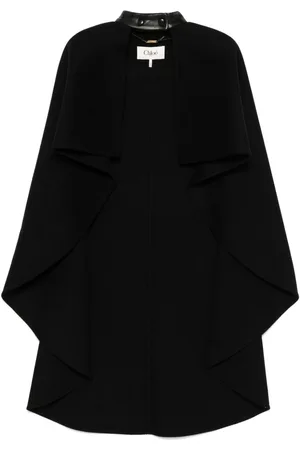 Chloé High-low wool cape