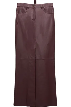 Dorothee Schumacher Leather straight skirt