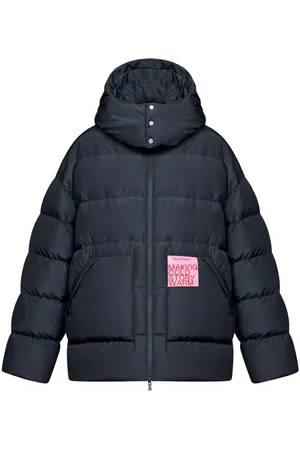 Monochrome Logo-patch down jacket
