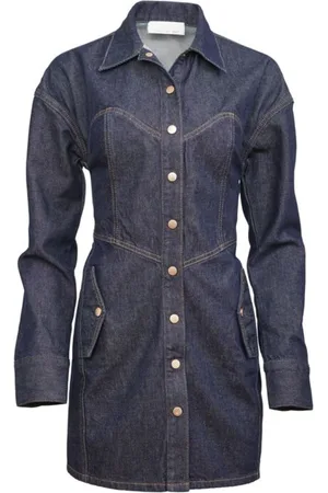 FLEUR DU MAL Denim shirt dress