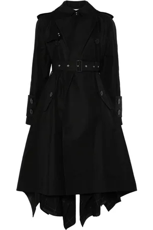 SACAI Gabardine x windowpane coat